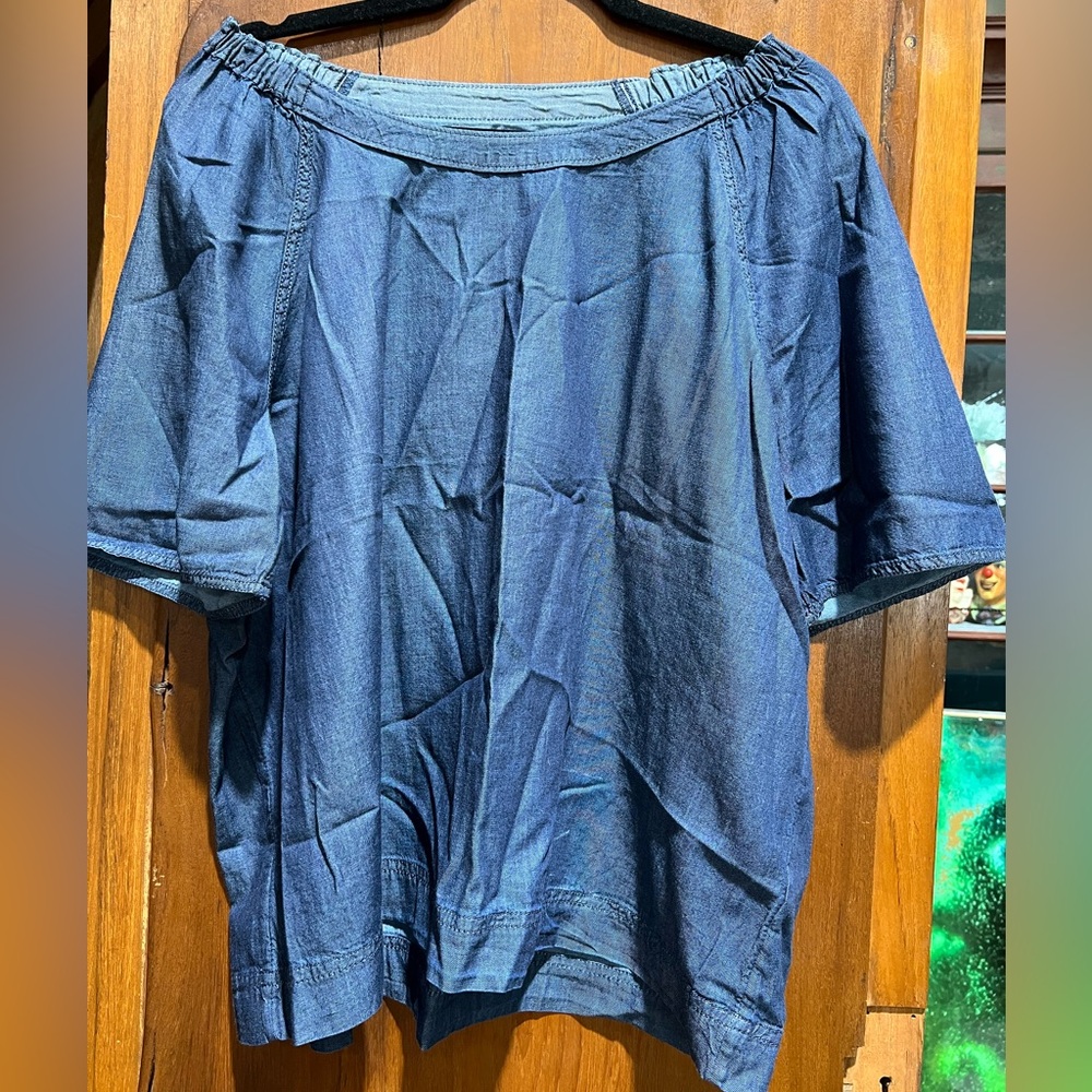 Caslon Off the Shoulder Denim Top